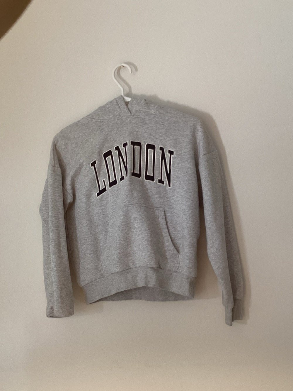 H&M Grey Kids' Hoodie with 'LONDON' Lettering